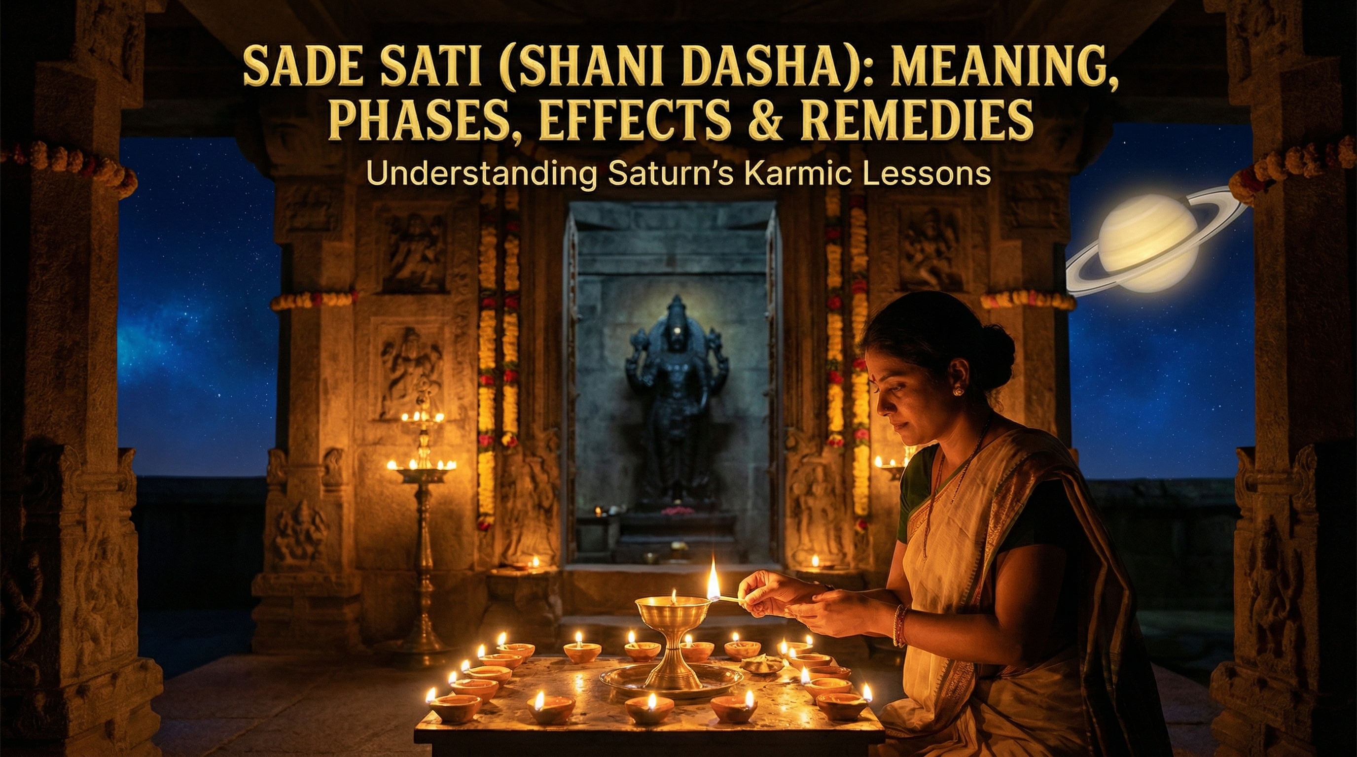 Sade Sati Shani Dasha Phases Effects and Remedies